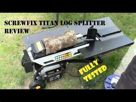 titan log splitter screwfix